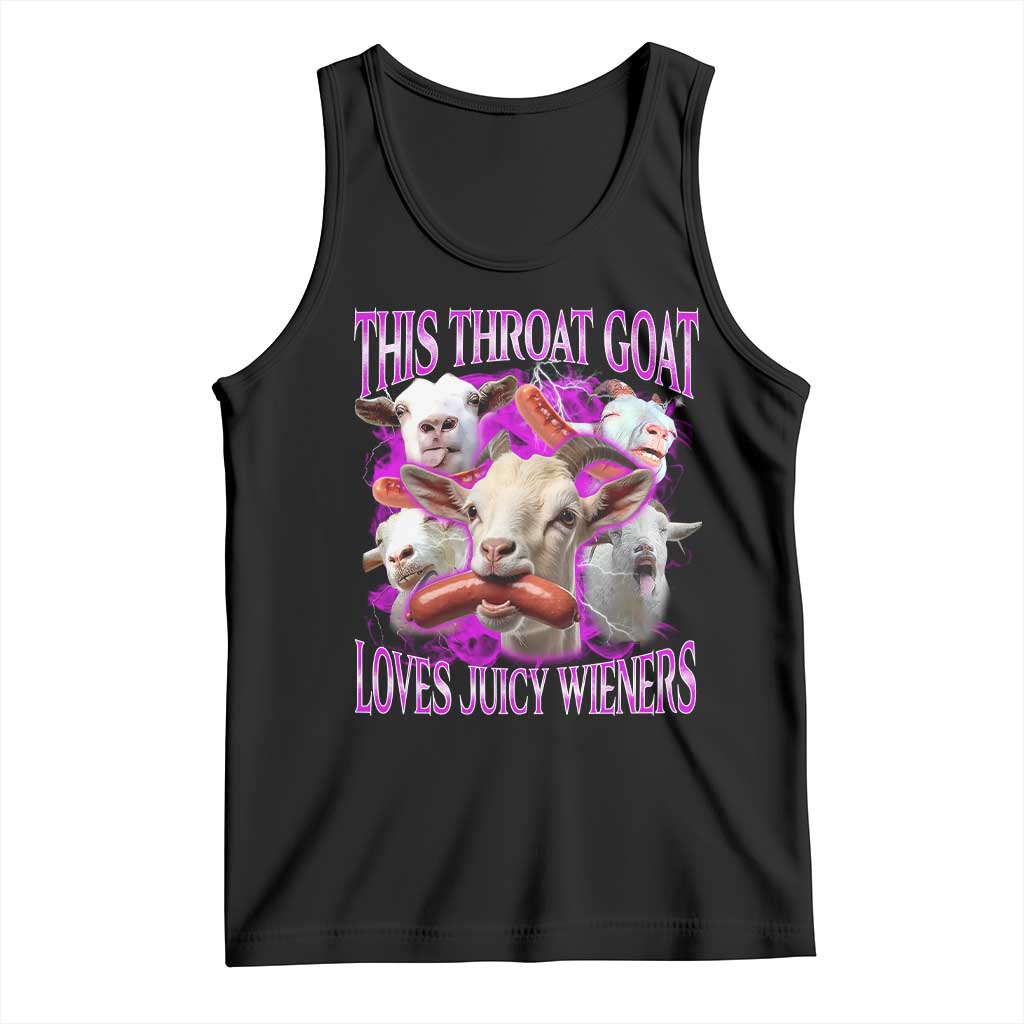Funny Throat Goat Tank Top Swallows Juicy Wieners Inappropriate Adult - Wonder Print Shop