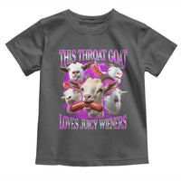 Funny Throat Goat Toddler T Shirt Swallows Juicy Wieners Inappropriate Adult - Wonder Print Shop