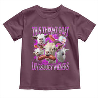 Funny Throat Goat Toddler T Shirt Swallows Juicy Wieners Inappropriate Adult - Wonder Print Shop
