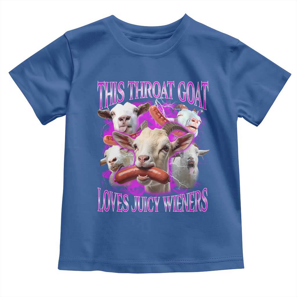 Funny Throat Goat Toddler T Shirt Swallows Juicy Wieners Inappropriate Adult - Wonder Print Shop