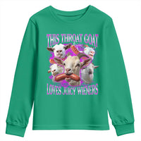 Funny Throat Goat Youth Sweatshirt Swallows Juicy Wieners Inappropriate Adult - Wonder Print Shop