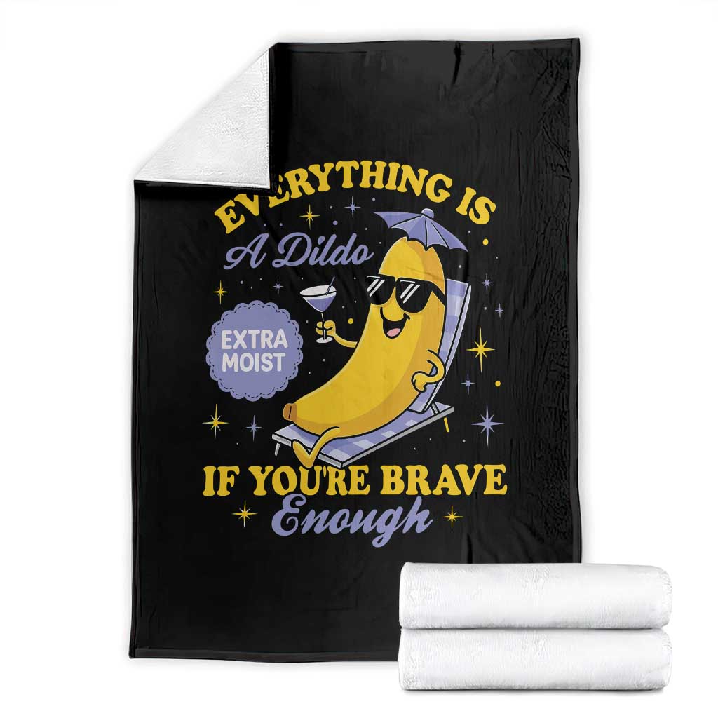 Funny Embarrassing Saying Throw Blanket Sarcastic Inappropriate Raunchy Banana - Wonder Print Shop