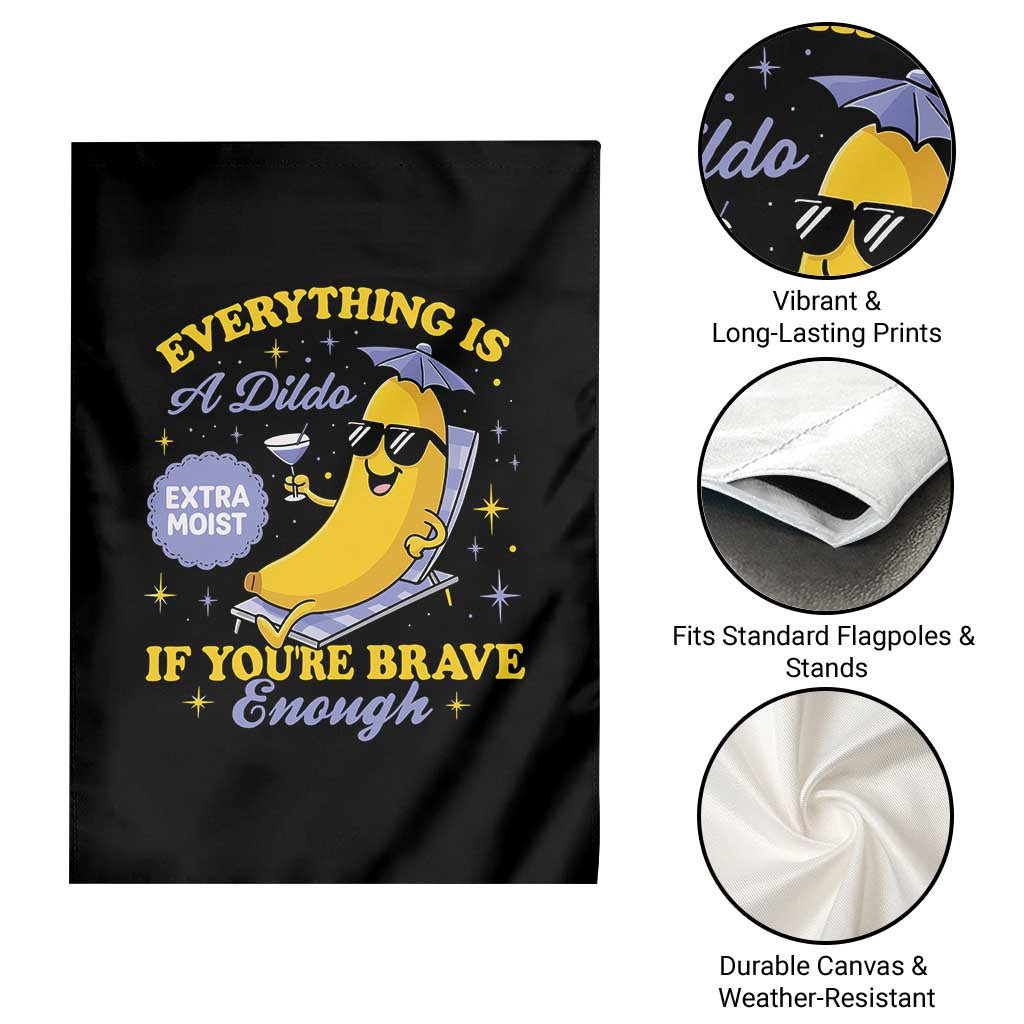 Funny Embarrassing Saying Garden Flag Sarcastic Inappropriate Raunchy Banana - Wonder Print Shop