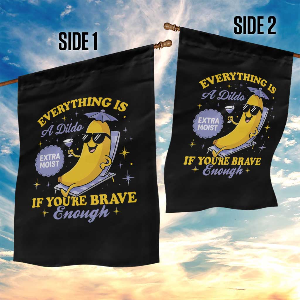 Funny Embarrassing Saying Garden Flag Sarcastic Inappropriate Raunchy Banana - Wonder Print Shop