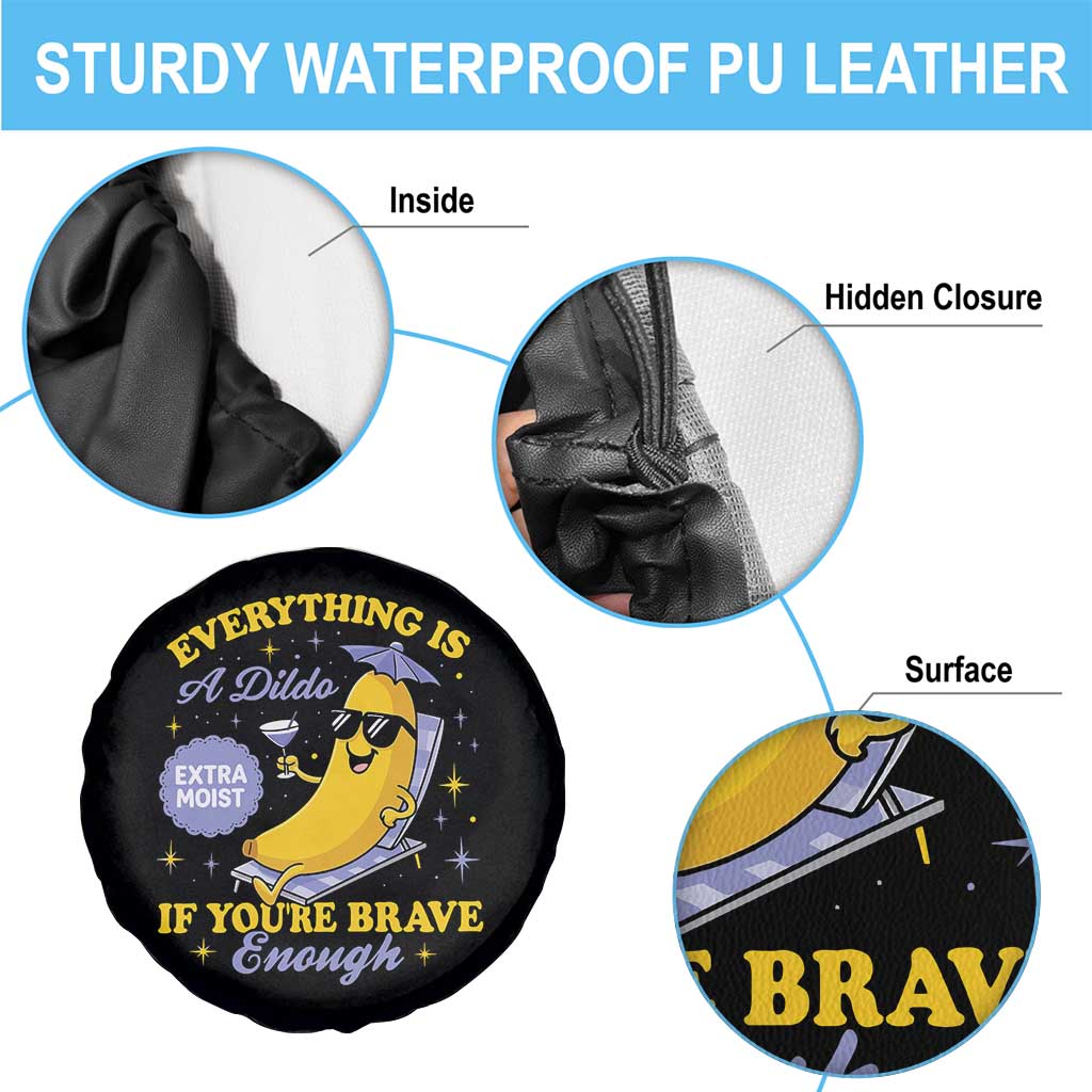 Funny Embarrassing Saying Spare Tire Cover Sarcastic Inappropriate Raunchy Banana - Wonder Print Shop