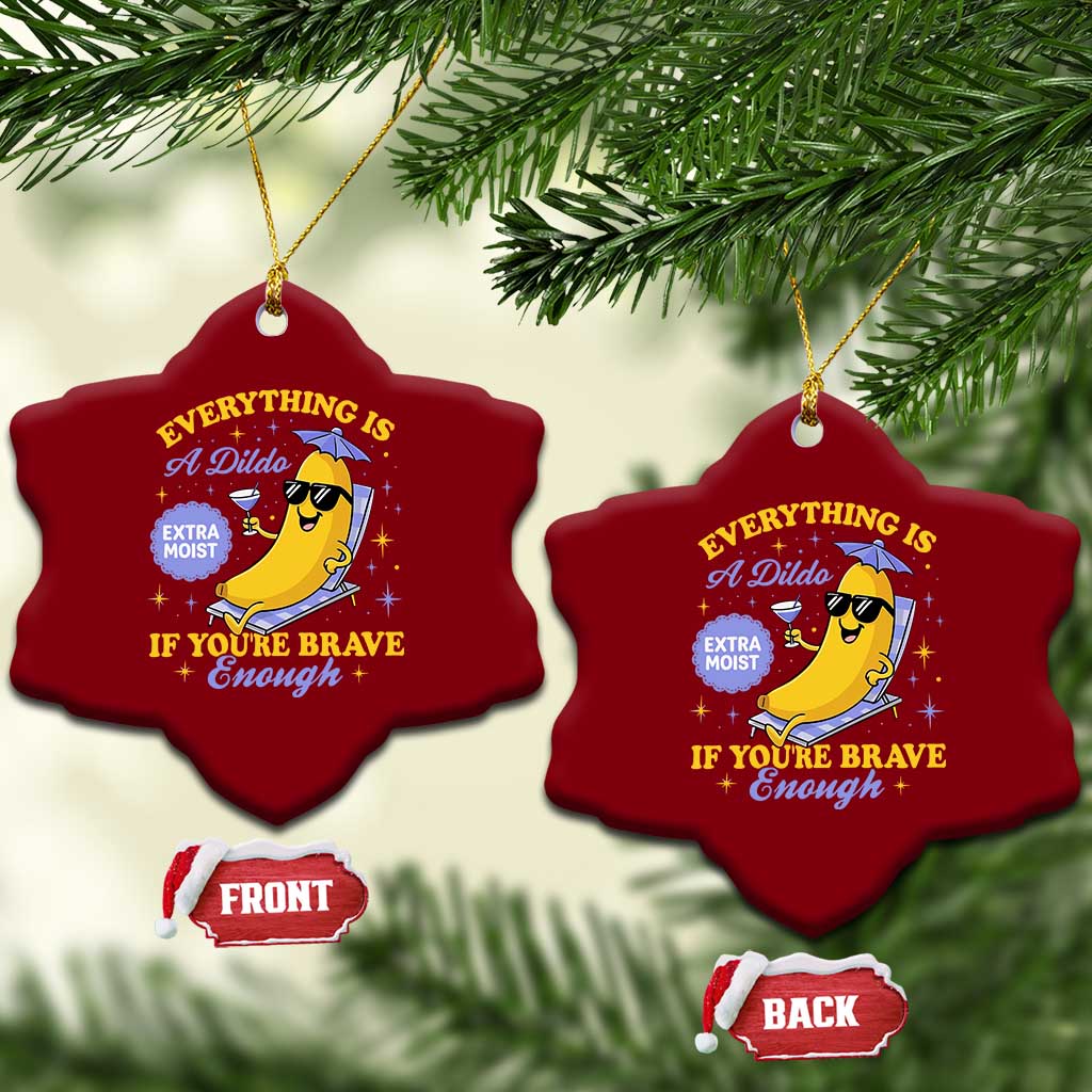 Funny Embarrassing Saying Ceramic Ornament Sarcastic Inappropriate Raunchy Banana - Wonder Print Shop