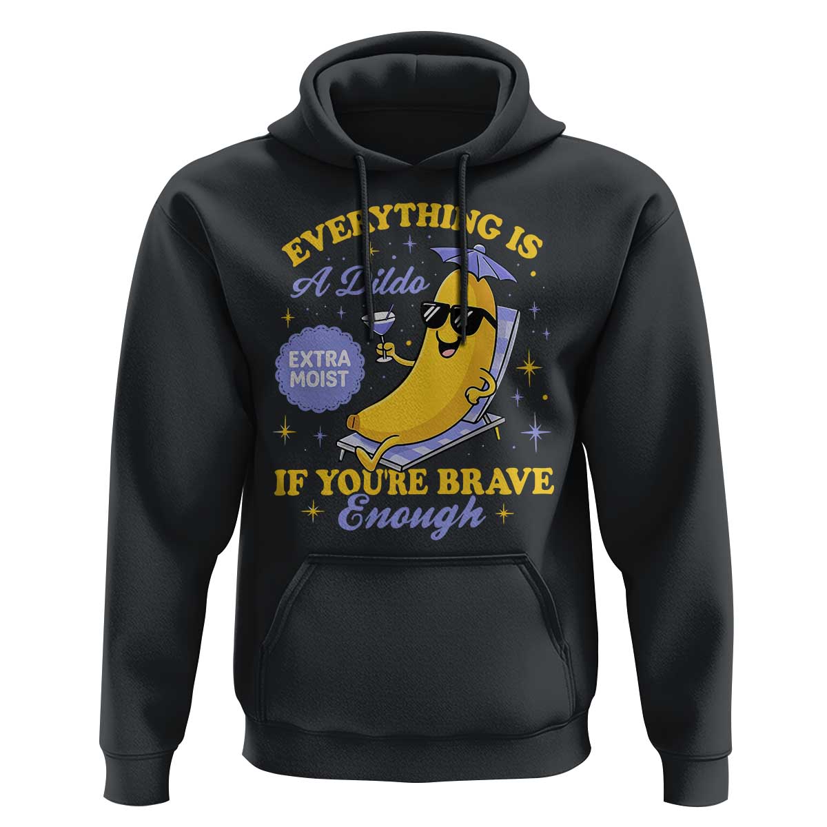 Funny Embarrassing Saying Hoodie Sarcastic Inappropriate Raunchy Banana - Wonder Print Shop