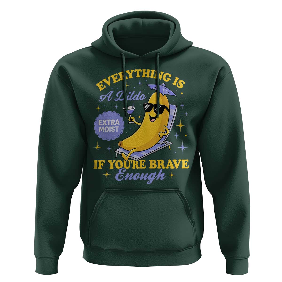 Funny Embarrassing Saying Hoodie Sarcastic Inappropriate Raunchy Banana - Wonder Print Shop