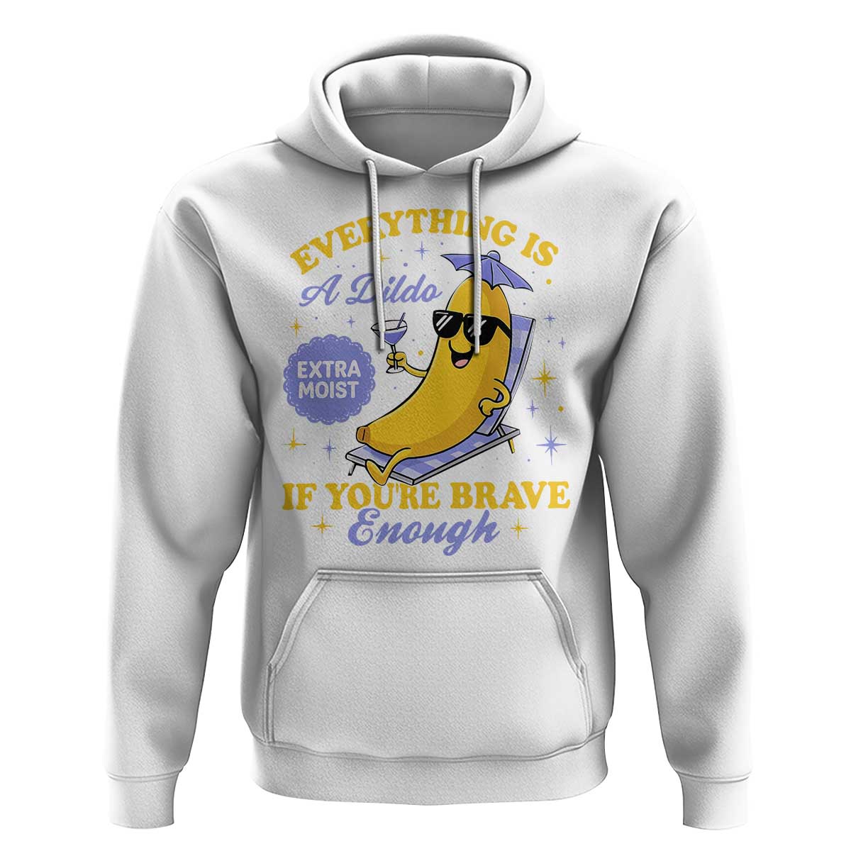 Funny Embarrassing Saying Hoodie Sarcastic Inappropriate Raunchy Banana - Wonder Print Shop