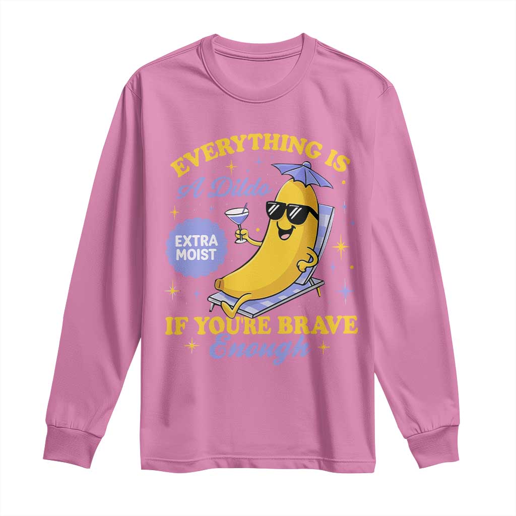 Funny Embarrassing Saying Long Sleeve Shirt Sarcastic Inappropriate Raunchy Banana - Wonder Print Shop