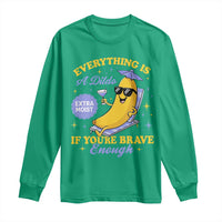 Funny Embarrassing Saying Long Sleeve Shirt Sarcastic Inappropriate Raunchy Banana - Wonder Print Shop