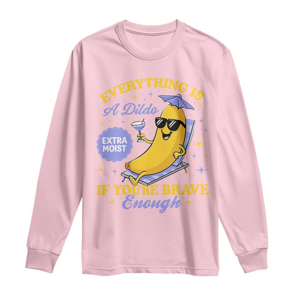 Funny Embarrassing Saying Long Sleeve Shirt Sarcastic Inappropriate Raunchy Banana - Wonder Print Shop