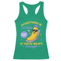 Funny Embarrassing Saying Racerback Tank Top Sarcastic Inappropriate Raunchy Banana - Wonder Print Shop
