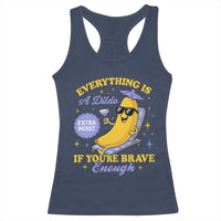 Funny Embarrassing Saying Racerback Tank Top Sarcastic Inappropriate Raunchy Banana - Wonder Print Shop