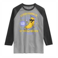 Funny Embarrassing Saying Raglan Shirt Sarcastic Inappropriate Raunchy Banana - Wonder Print Shop