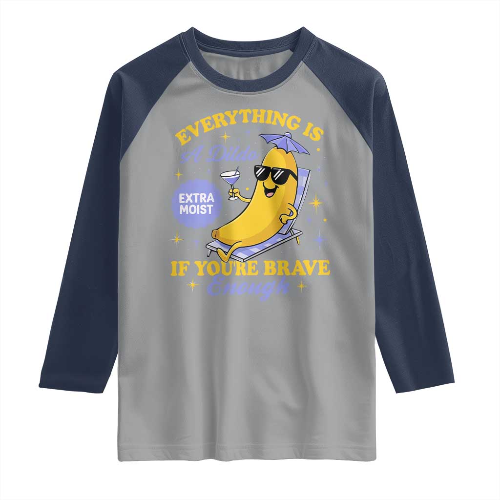 Funny Embarrassing Saying Raglan Shirt Sarcastic Inappropriate Raunchy Banana - Wonder Print Shop