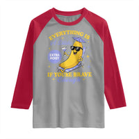 Funny Embarrassing Saying Raglan Shirt Sarcastic Inappropriate Raunchy Banana - Wonder Print Shop