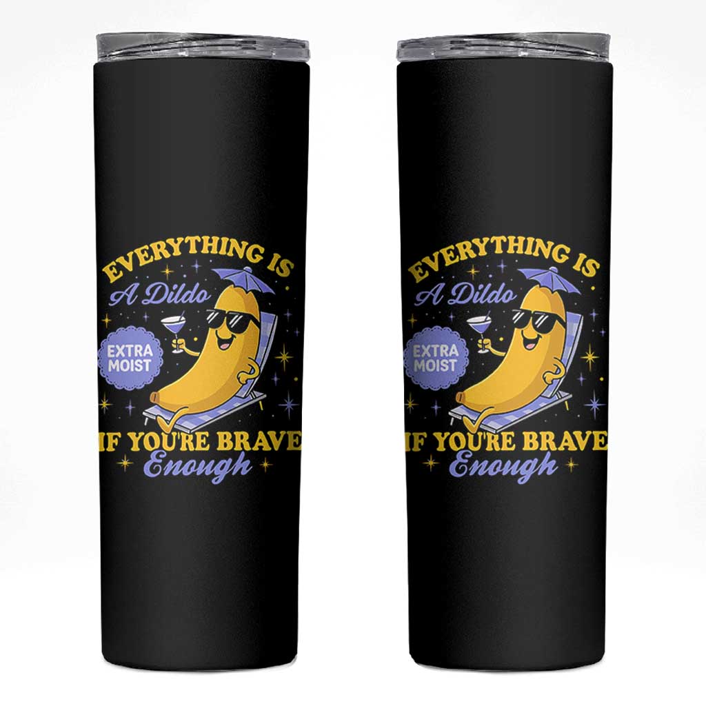 Funny Embarrassing Saying Skinny Tumbler Sarcastic Inappropriate Raunchy Banana - Wonder Print Shop