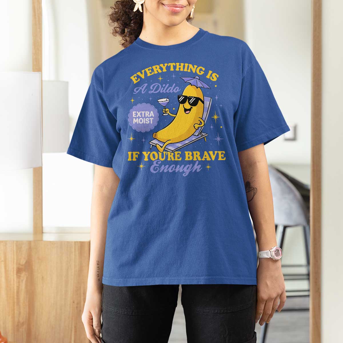 Funny Embarrassing Saying T Shirt For Women Sarcastic Inappropriate Raunchy Banana - Wonder Print Shop