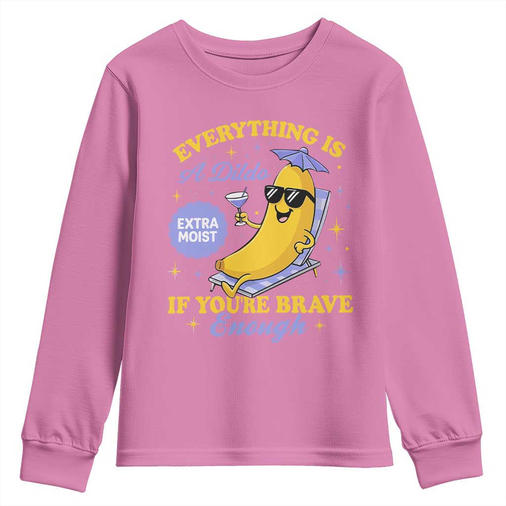 Funny Embarrassing Saying Youth Sweatshirt Sarcastic Inappropriate Raunchy Banana - Wonder Print Shop
