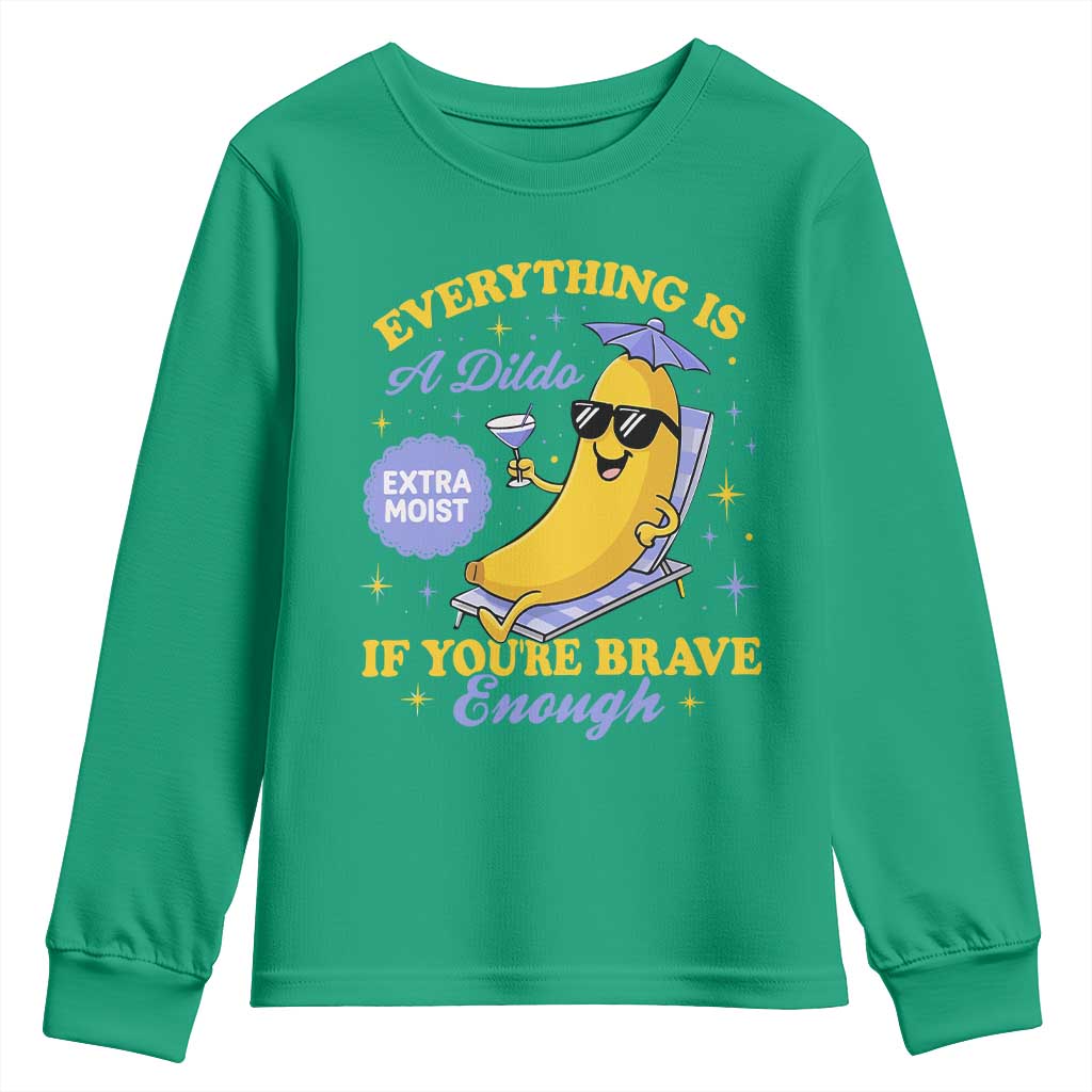 Funny Embarrassing Saying Youth Sweatshirt Sarcastic Inappropriate Raunchy Banana - Wonder Print Shop