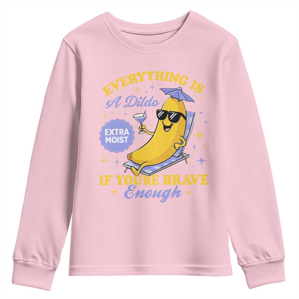 Funny Embarrassing Saying Youth Sweatshirt Sarcastic Inappropriate Raunchy Banana - Wonder Print Shop