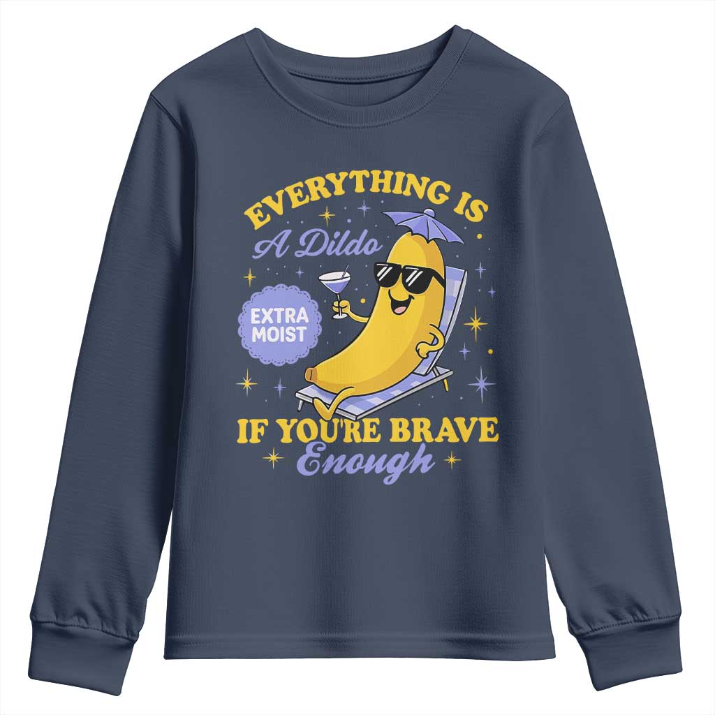 Funny Embarrassing Saying Youth Sweatshirt Sarcastic Inappropriate Raunchy Banana - Wonder Print Shop