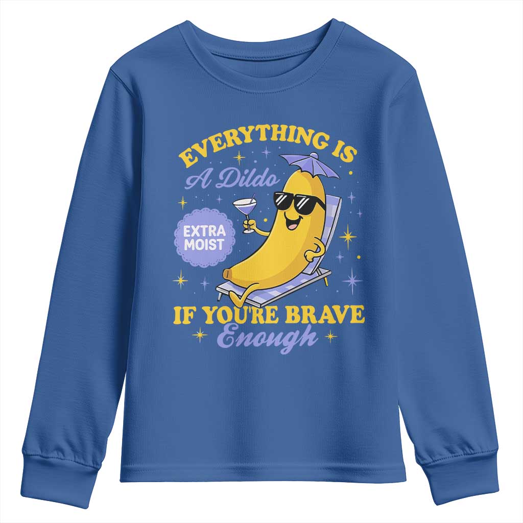 Funny Embarrassing Saying Youth Sweatshirt Sarcastic Inappropriate Raunchy Banana - Wonder Print Shop