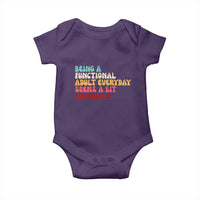 Being A Functional Adult Everyday Seems A Bit Excessive Baby Onesie Adulting Adult Humor - Wonder Print Shop