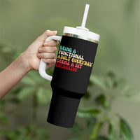 Being A Functional Adult Everyday Seems A Bit Excessive Tumbler With Handle Adulting Adult Humor - Wonder Print Shop