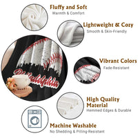 Philadelphia Baseball Throw Blanket Vintage Skyline City - Wonder Print Shop