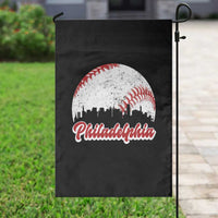 Philadelphia Baseball Garden Flag Vintage Skyline City - Wonder Print Shop