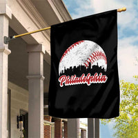 Philadelphia Baseball Garden Flag Vintage Skyline City - Wonder Print Shop