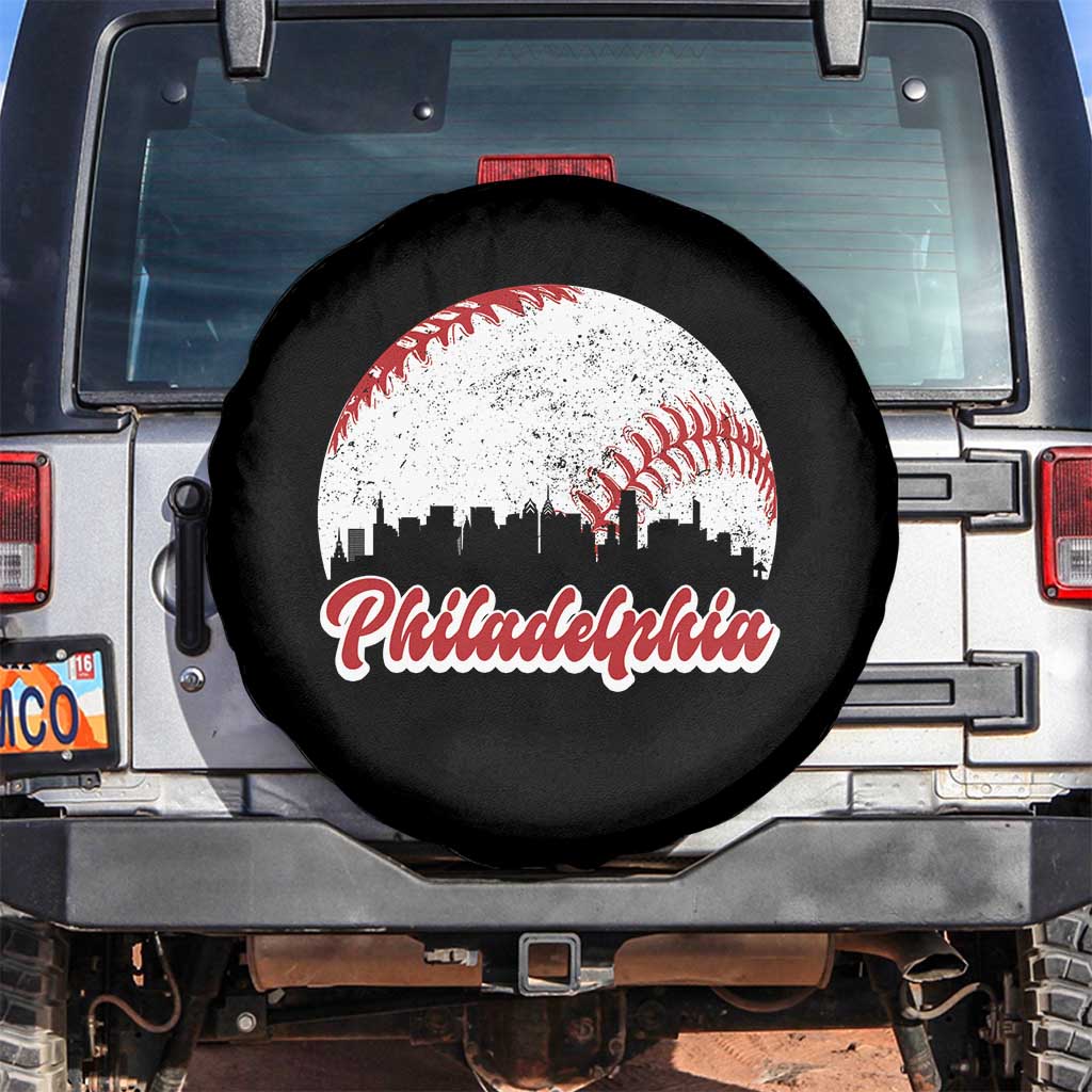 Philadelphia Baseball Spare Tire Cover Vintage Skyline City - Wonder Print Shop