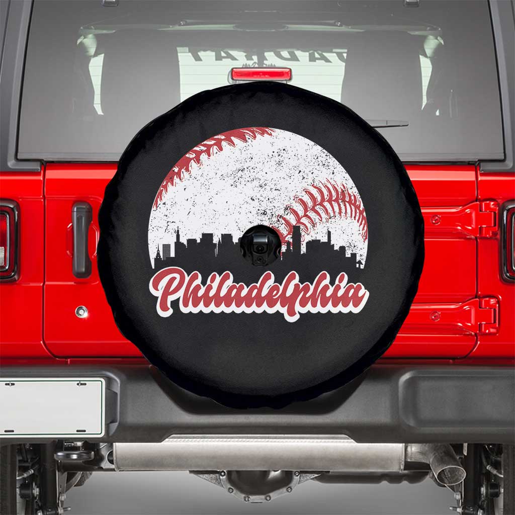 Philadelphia Baseball Spare Tire Cover Vintage Skyline City - Wonder Print Shop