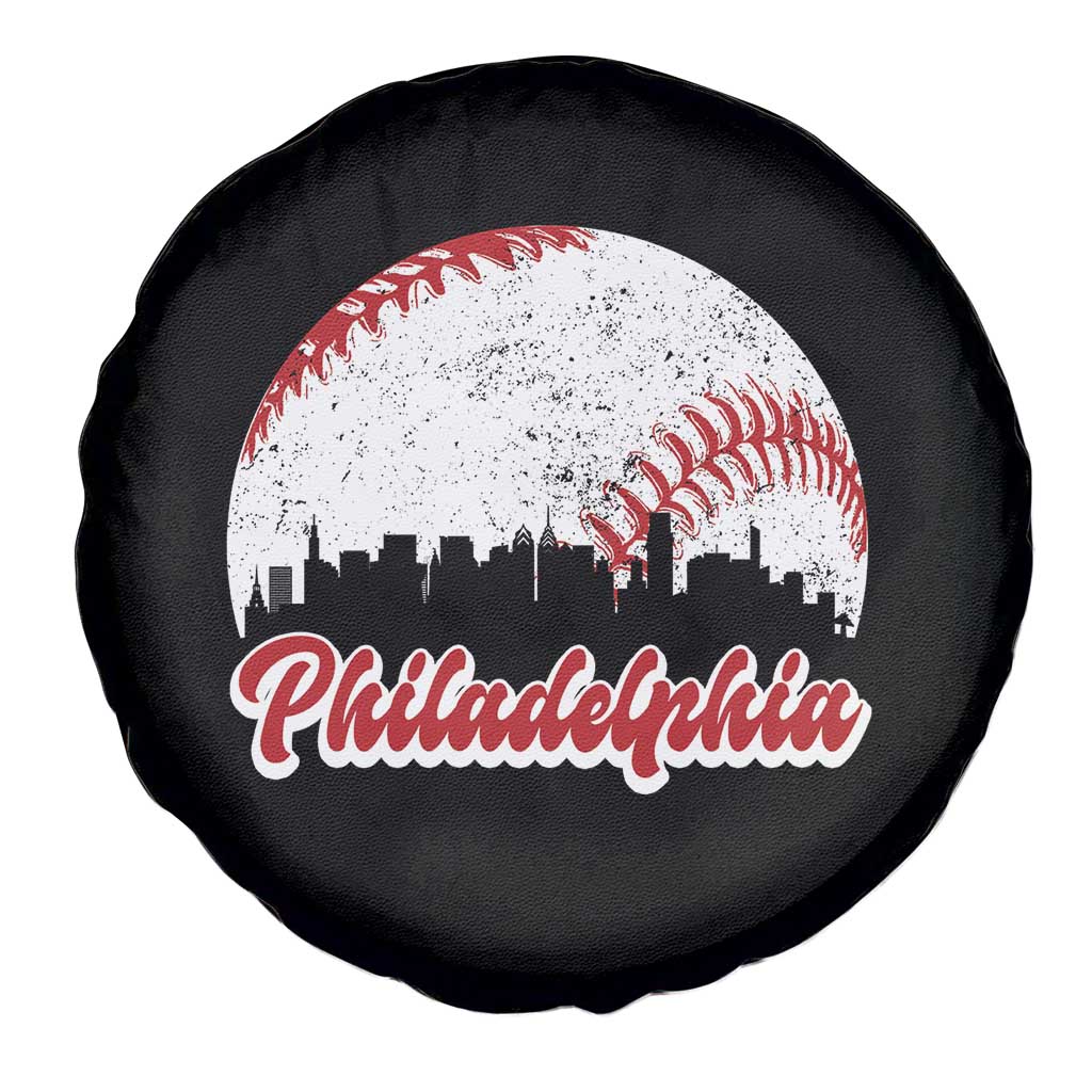 Philadelphia Baseball Spare Tire Cover Vintage Skyline City - Wonder Print Shop