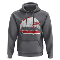 Philadelphia Baseball Hoodie Vintage Skyline City - Wonder Print Shop