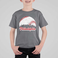 Philadelphia Baseball T Shirt For Kid Vintage Skyline City - Wonder Print Shop