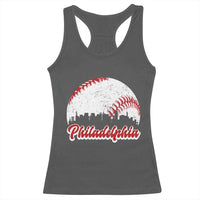 Philadelphia Baseball Racerback Tank Top Vintage Skyline City - Wonder Print Shop