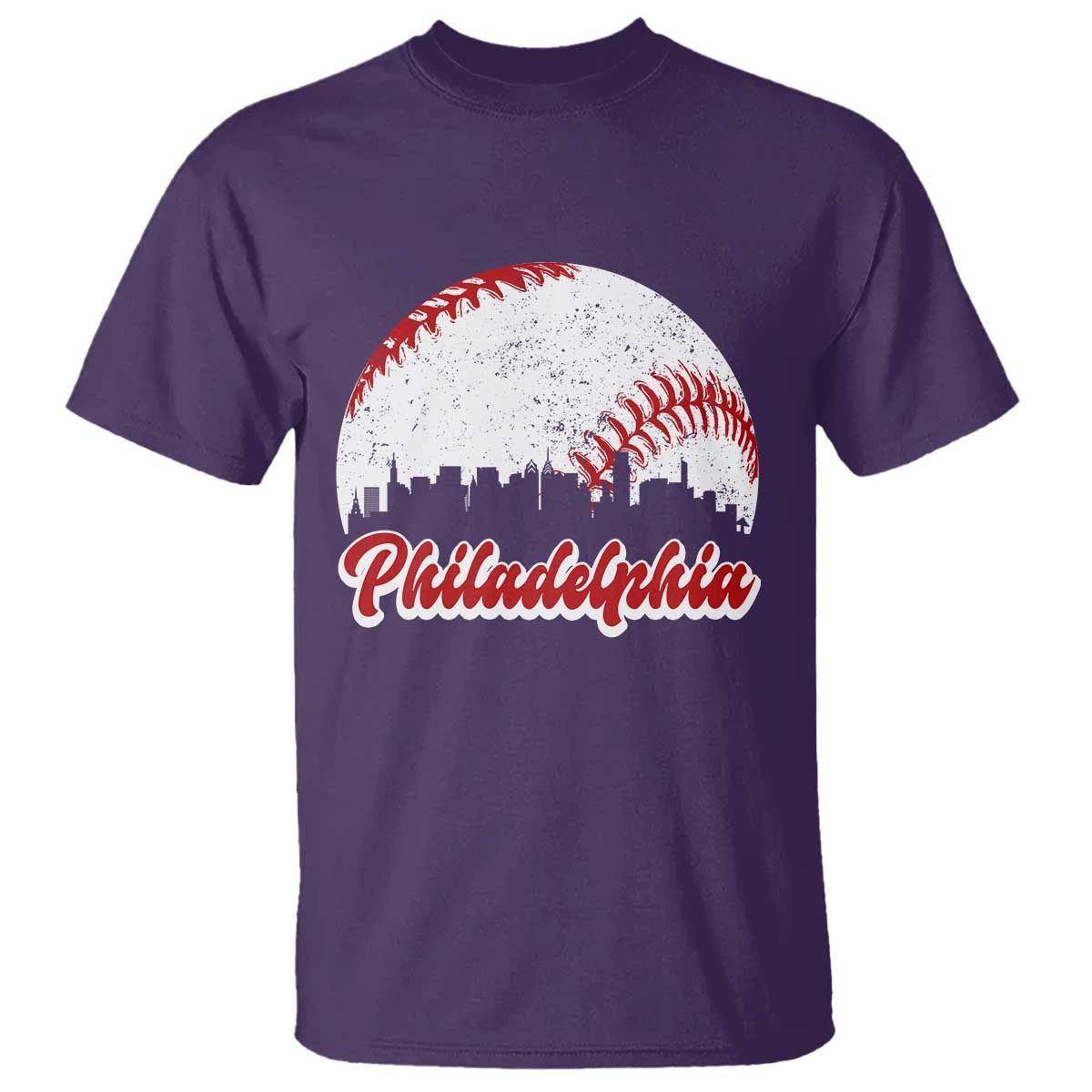 Philadelphia Baseball T Shirt Vintage Skyline City - Wonder Print Shop