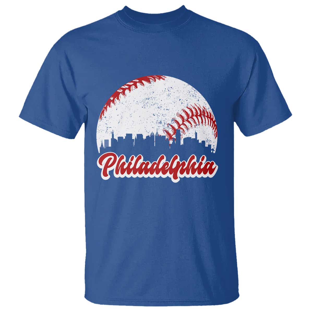 Philadelphia Baseball T Shirt Vintage Skyline City - Wonder Print Shop