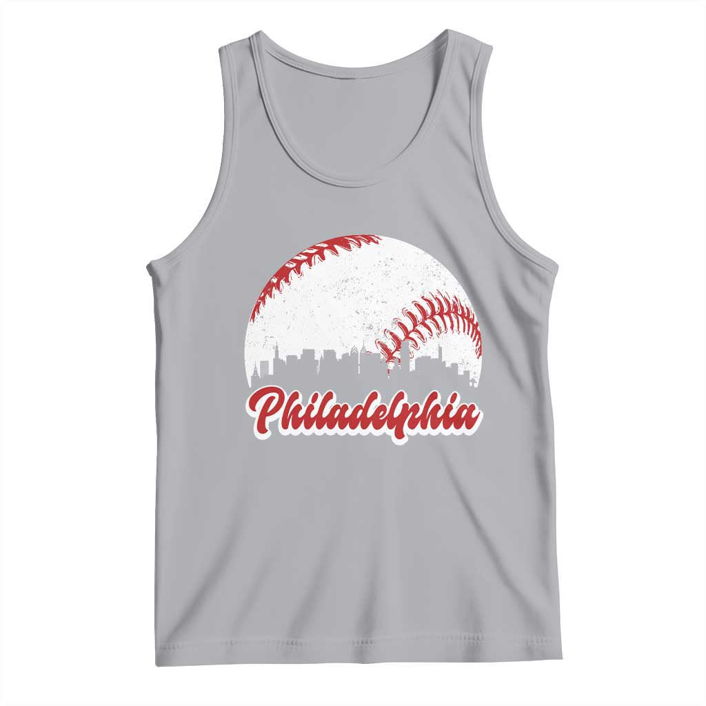 Philadelphia Baseball Tank Top Vintage Skyline City - Wonder Print Shop