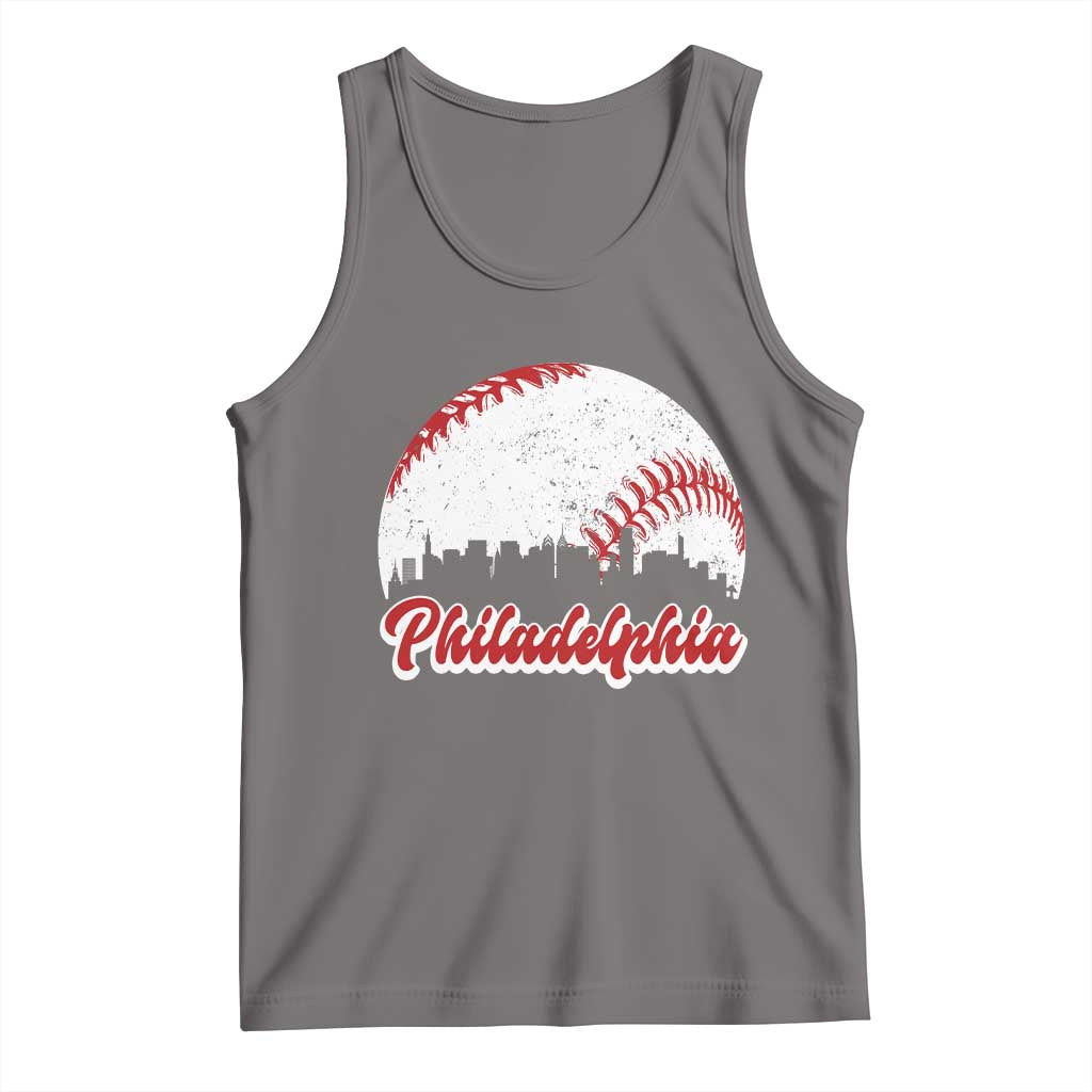 Philadelphia Baseball Tank Top Vintage Skyline City - Wonder Print Shop