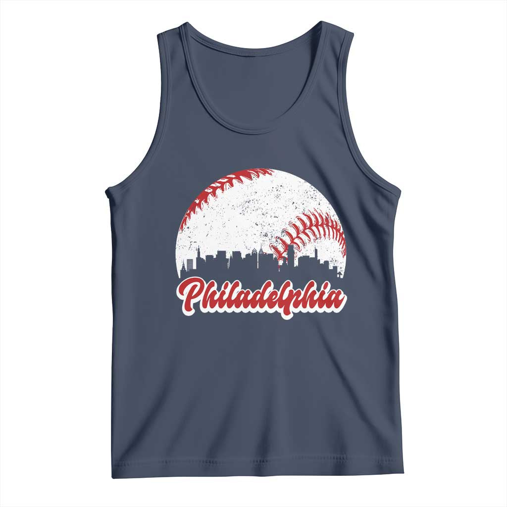 Philadelphia Baseball Tank Top Vintage Skyline City - Wonder Print Shop