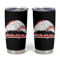 Philadelphia Baseball Tumbler Cup Vintage Skyline City - Wonder Print Shop