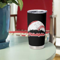 Philadelphia Baseball Tumbler Cup Vintage Skyline City - Wonder Print Shop