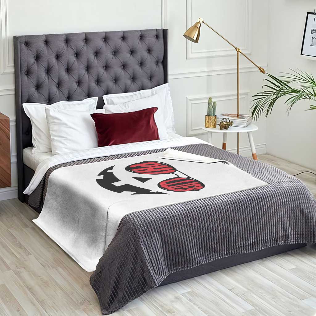 Halloween Phillies Throw Blanket Philadelphia Baseball Red October Jackolantern Pumpkin Face - Wonder Print Shop