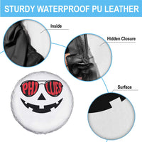 Halloween Phillies Spare Tire Cover Philadelphia Baseball Red October Jackolantern Pumpkin Face - Wonder Print Shop