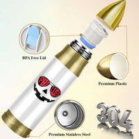 Halloween Phillies Bullet Tumbler Philadelphia Baseball Red October Jackolantern Pumpkin Face - Wonder Print Shop