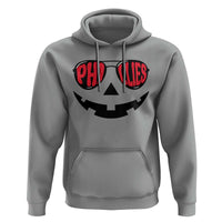 Halloween Phillies Hoodie Philadelphia Baseball Red October Jackolantern Pumpkin Face - Wonder Print Shop